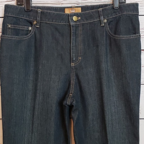 Dana Buchman Denim Ileana Jeans Size 10 L EUC - Picture 4 of 8